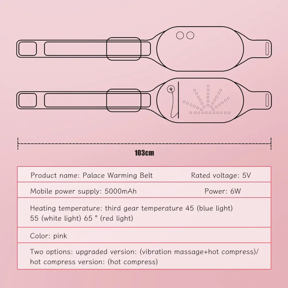 Ceinture massante électrique à compresses chaudes