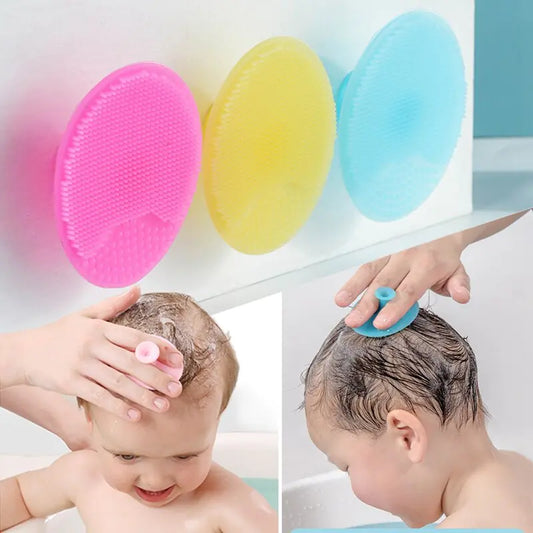 Brosse de massage en silicone pour le bain de bébé